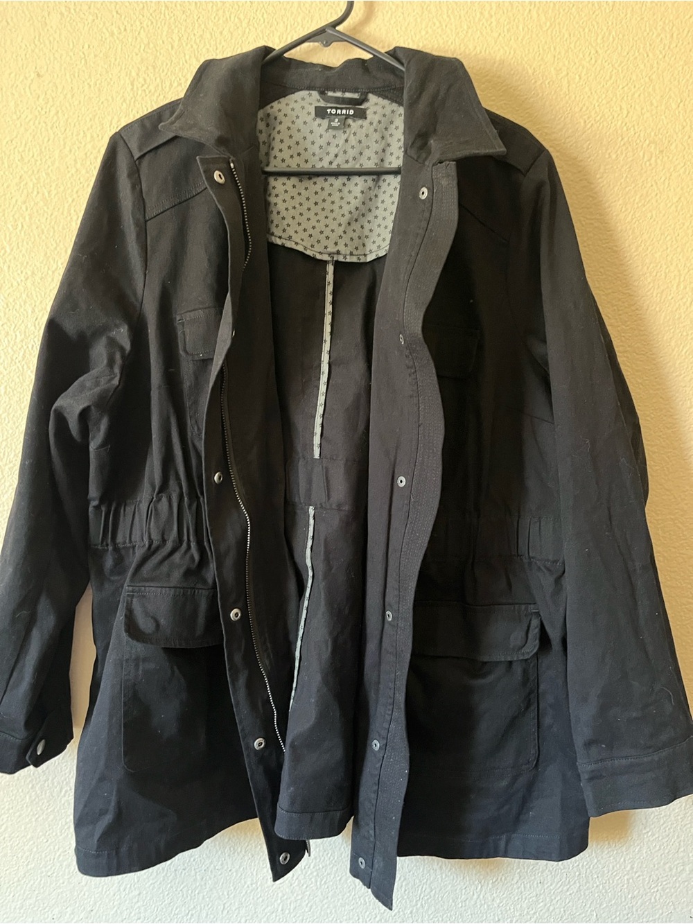 torrid Black Utility Anorak Jacket